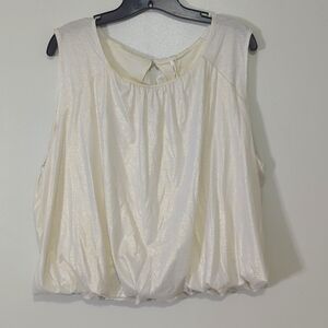 By Anthropologie Shimmer Bubble Tank top